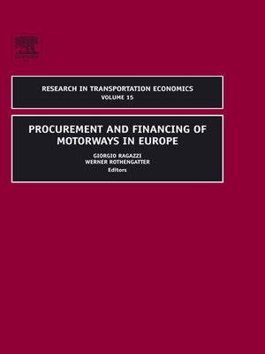cover image of Procurement and Financing of Motorways in Europe
